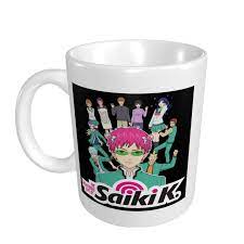 Amazon.com | Anime The Disastrous Life Of Saiki K Cups Unisex Coffee Cup  Family Water Glass Fashion Ceramic Mug: Espresso Cups