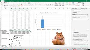 how to add 95 confidence intervals to bar graphs in excel