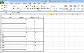 Check spelling or type a new query. Cara Membuat Daftar Hadir Di Excel Absen Kelas Dan Acara Gammafis Blog
