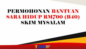 Betul ke bantuan sara hidup akan ditambah rm1000 pada bulan jun nanti? Permohonan Bantuan Sara Hidup Rm700 B40 Skim Mysalam Tcer My