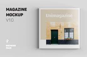 Download Square Magazine Mockup