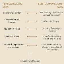 Lisa Olivera Lmft On Instagram Self Compassion Does What We Think Perfectionism Does It Allows U Self Compassion Quotes Self Compassion Compassion Quotes