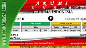 Seperti biasa pastinya sekarang operator madrasah di sibukkan dengan banyak data, emis belum kelar raport digital madrasah sudah siap untuk. Aplikasi Raport Kurikulum 2013 Untuk Madrasah Ibtidaiyah Arumi Tahun 2018 Abdi Madrasah