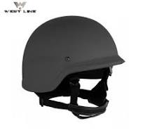 4 Point Adjustable Harness PASGT Aramid PE Black Protective Helmet