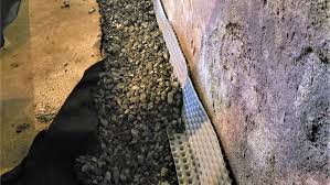A sock will get clogged fast with no gravel around it.for french drain's the perforated lightweight 4 pvc work's well, in a good bed of clean gravel. French Drain Replacement French Drain Basement Waterproofing Solutions