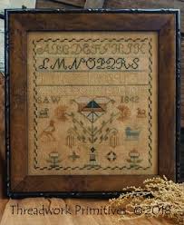 Amazon Com 1842 Saw Sampler Cross Stitch Chart Arts