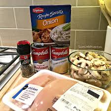 Nothing is tastier than a big bowl of potato soup topped off with cheese and bacon! Easy Slow Cooker Smothered Chicken Sweet Little Bluebird