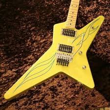 Esp Random Star Rs 330 Lime Gold 2004 Electric Guitar Electric Guitar Guitar Electricity