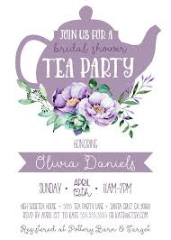 Bridal Shower Tea Party Invitation Purple Great For A Tea Party Or High Tea Bridal Sho Bridal Shower Tea Bridal Shower Tea Party Food Tea Party Bridal Shower