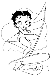 Teach your child how to identify colors and numbers and stay within the lines. Free Printable Betty Boop Dibujo Para Imprimir Betty Boop Coloring Pages Dibujo Para Imprimir