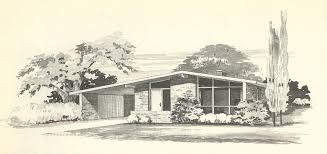 Modern ranch houses with aesthetic open plans, large windows, minimal. Vintage House Plans 1960s More Mid Century Modern Homes