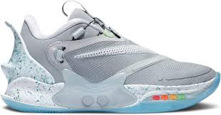 Sepatu Basket Nike Adapt BB 2.0 - Ukuran 7.5, Serigala Abu-abu / Putih