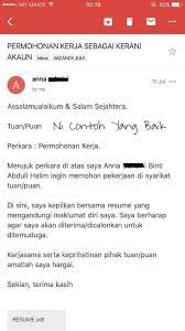 Cukup berikan penjelasan dengan kalimat sopan tentang permohonan lamaran yang sobat kirimkan. Resume Kreatif Cara Mohon Kerja Dengan Betul 6 Hari Facebook