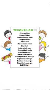Yemek Duasi Sinif Idaresi Egitim Egitim Faaliyetleri