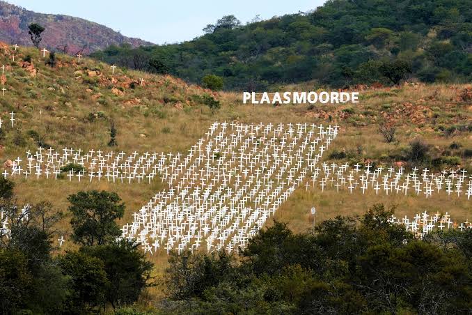 Witkruis Monument: The hillside site that sparked misinformation about  South Africa's farm killings | The Independent