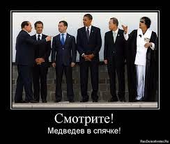 Смотрите! - Медведев в спячке! » Демотиваторы по-русски - Создать  демотиватор