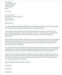 Writing applications is a crucial step in your search for the ideal job. Free 6 Sample Education Cover Letter Templates In Ms Word Pdf