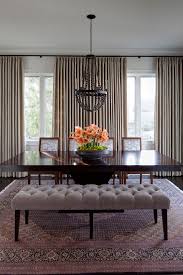 If you are using mobile phone, you could also use menu drawer from browser. Dining Room Upholstered Tufted Dining Room Bench And Black Dining Table With 4 Dining Chairs The Applicati Dining Interior Dining Room Bench Dining Table Black