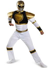 Html5 available for mobile devices. Adults White Muscular Mighty Morphin Power Ranger Costume The Coolest Funidelia