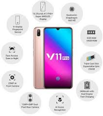 Vivo V11 Pro Dazzling Gold 6gb In Display Fingerprint Scanning With Offers Vivo 64gb Time Lapse Photography