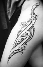 Sef At Humble Beginnings Tattoo In San Jose California Also Kavaone Com For Fresh Gear Leg Tattoos Women Tahitian Tattoo Tribal Tattoos For Women