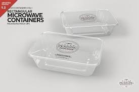 Microwave Containers Packagingmockup Clear Container Packaging Mockup Clear Plastic Containers