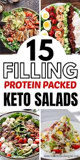 15 Crazy Filling Keto Lunch Salads Keto Diet Food List Keto Recipes Easy Keto Diet Recipes
