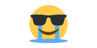 Grinning squinting face emoji is the laughing smiley with frowned 👀 eyes. Emoji Mashup Bot On Twitter Sunglasses In Tears