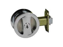 There's more than a few. Cavity Sliding Door Lock Round Single Cylinder Matte Brushed Nickel The Lock And Handle