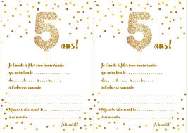 Découvrez nos offres carte invitation anniversaire fille : Carte D Invitation D Anniversaire 5 Ans