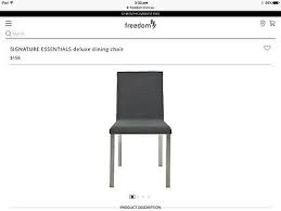 From rider recline to a quick fold this chair has too many to count, for. Freedom Furniture Signature Essentials Deluxe Dining Chairs Grey X2 320 New Ebay