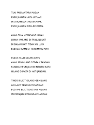 Di atas dunia kau tak sampai, di dalam syurga bernantian. Maksud Pantun Tuai Padi Antara Masak