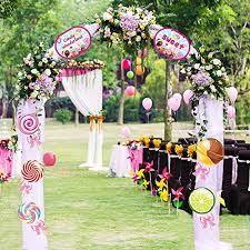 The balloon people offer a wide variety of balloon decor, balloon arches, balloon columns & even garland. Candy Banner Lollipop Garland Candyland Party Decorations Candy Theme Cutout For Kids Girls Party Supplies Birthday Baby Shower Wedding Buy Online At Best Price In Uae Amazon Ae