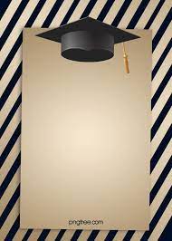 Fundo De Bone De Formatura Listra Preta E Dourada Graduation Cap Background Graduation Frame Graduation Hat