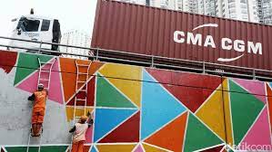 Mewarnai gambar/ vẽ và tô màu. Cat Warna Warni Percantik Jembatan Layang Tol Tomang