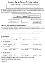 The signup process is also the same for online banks. Free Direct Deposit Authorization Forms Word Pdf