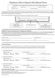 The signup process is also the same for online banks. Free Direct Deposit Authorization Forms Word Pdf