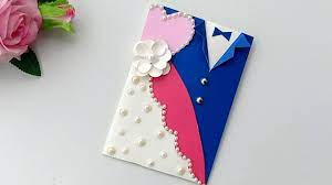 The next piece is black cardstock — 5.25″ tall and 4.5″ across, placed at the top of the card and centered. A Beautiful Anniversary Card Idea How To Make Anniversary Card At Home Youtube