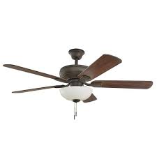 Find matte black, satin nickel, matte white, fresh white, pewter, and more fan blade finishes. Hampton Bay Rothley Ii 52 In Bronze Led Ceiling Fan With Light Kit 52051 The Home Depot