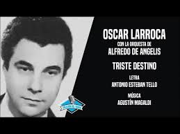 Oscar Larroca con la orquesta de Alfredo De Angelis