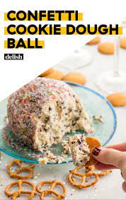 Who Needs A Ball Drop When You Have A Confetti Cookie Dough Ball Recipe Eat Dessert Desserts Dessert Recipes