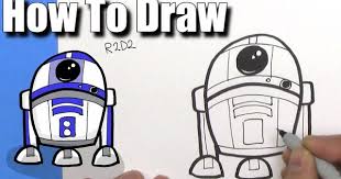 How To Draw Cute Cartoon R2d2 Droid Easy Chibi Step By Step Kawaii Star Wars Drawings Star Wars Art Drawings Cute Drawings
