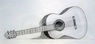 There We Go Again My Obsession For Guitars Is Getting Only Stronger Pencil Drawings Easy Pencil Drawings Guitar Drawing