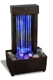 Indoor Water Fountain Desktop Waterfall Table Led Light Home Decor Feng Shui New Tabletop Water Fountain Indoor Tabletop Water Fountain Indoor Water Fountains