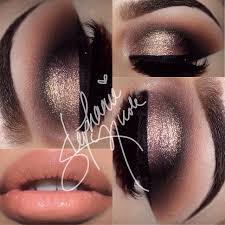 Black And Gold Smokey Eye Makeup 