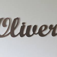 Wall Art Personalised Name Oliver Stainless Steel Wall Art Personalized Wall Art Steel Wall Art