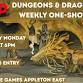 Dungeons & Dragons Weekly One-Shots at Gnome Games event image