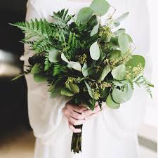 Bride and groom {jose villa}; 16 Pretty Greenery Bridal Bouquets