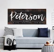 Rustic Established Signs Faux Metal Wall Art Custom Family Name Sign Modern Farmhouse Wall Decor Establ Farmhouse Wall Decor Kitchen Wall Decor Farmhouse Decor