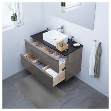 Godmorgon Waschbeckenschrank 2 Schubl Hochglanz Grau Ikea Deutschland Ikea Godmorgon Bathroom Vanity White Vanity Bathroom
